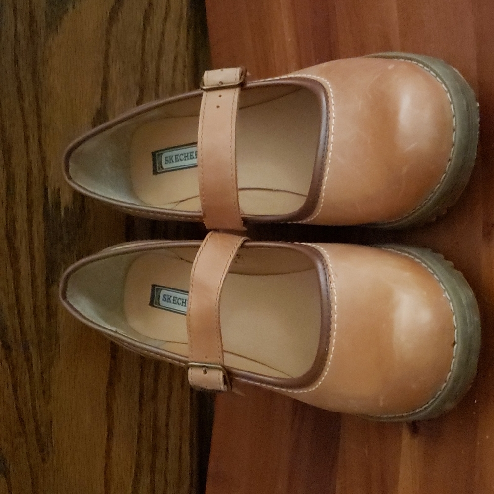 Wedges  - 2 toned leather Skechers